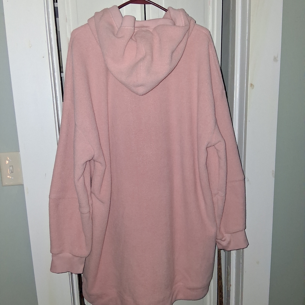 Cuddl Duds Soft Pink Hoodie Dress for Women - Picture 5 of 7